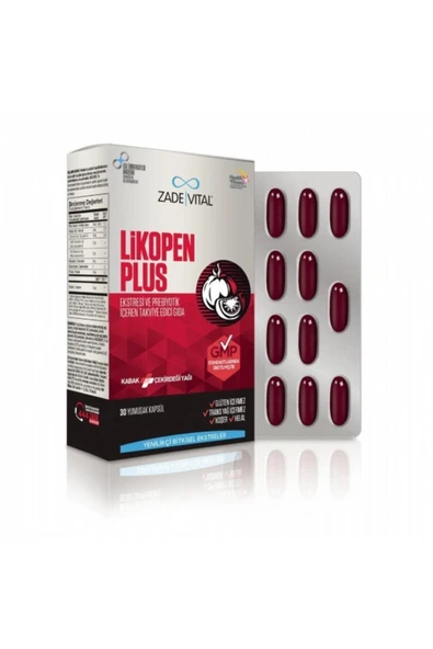 Zade Vital Likopen Plus 30 Kapsül