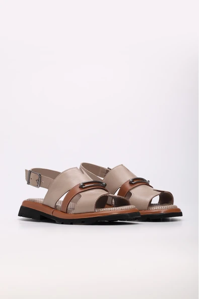 Hakiki Deri  Kadın Klasik Sandalet 710ZA993 - Resim 9