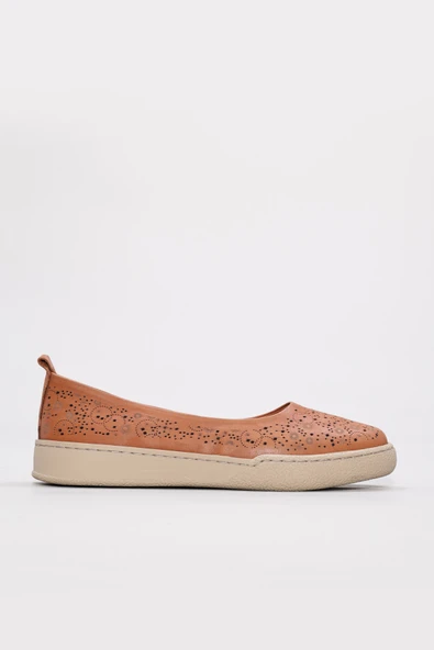 Hakiki Deri  Kadın Babet Ayakkabı 657ZA3331 - Resim 6