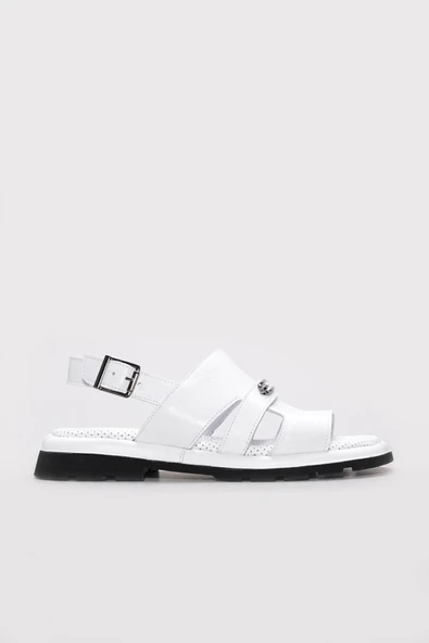 Hakiki Deri  Kadın Klasik Sandalet 710ZA993 ürün görseli