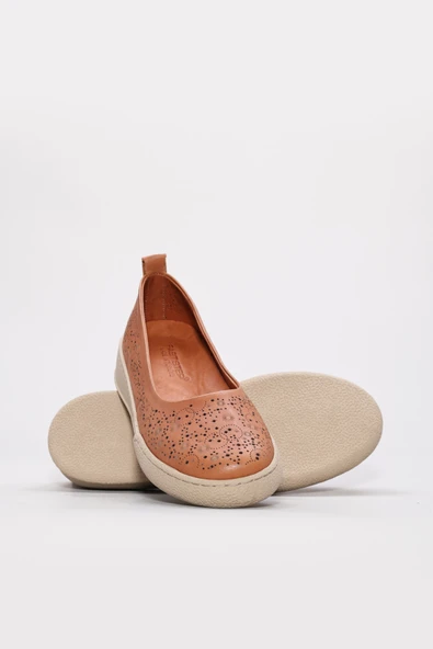 Hakiki Deri  Kadın Babet Ayakkabı 657ZA3331 - Resim 8