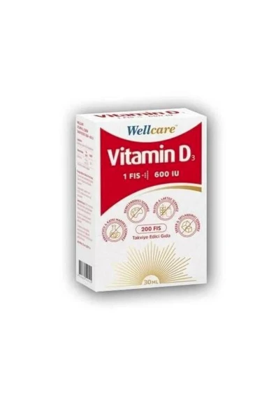 Wellcare Vitamin D3 Sprey 600 IU 30 ml