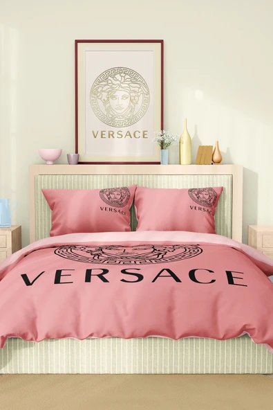 Marka Nevresim Takımı Çift Kişilik Pamuklu Saten Kumaş 6 Parça 3D Dijital Baskı Duvet Cover Set Model No:118 - 2