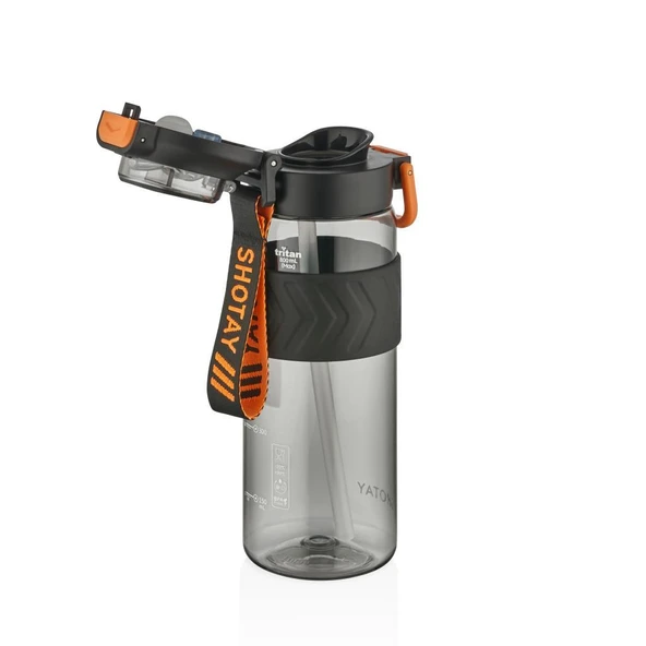 Shotay Direction Su Matarası Tritan Siyah 800Ml - 2