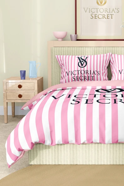 Nevresim Takımı Çift Kişilik Pamuklu Saten Kumaş 6 Parça 3D Dijital Baskı Duvet Cover Set Model No:124 - 5