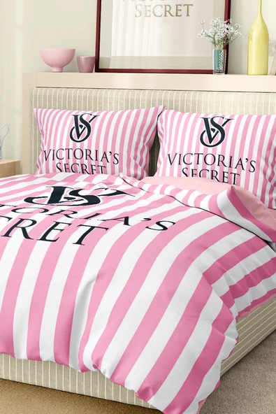 Nevresim Takımı Çift Kişilik Pamuklu Saten Kumaş 6 Parça 3D Dijital Baskı Duvet Cover Set Model No:124 - 7