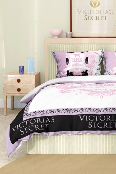 Marka Nevresim Takımı Çift Kişilik Pamuklu Saten Kumaş 6 Parça 3D Dijital Baskı Duvet Cover Set Model No:123 - 5