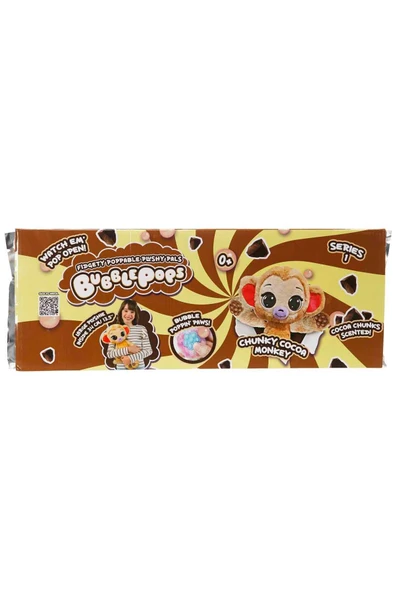 Bubble Pops Chunky Cocoa Monkey: Kokusuyla Büyüleyen Şişme Peluş Maymun! - 3