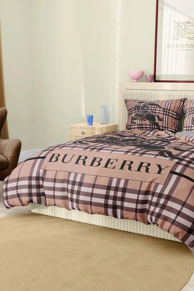 Marka Nevresim Takımı Çift Kişilik Pamuklu Saten Kumaş 6 Parça 3D Dijital Baskı Duvet Cover Set Model No:14 - 7