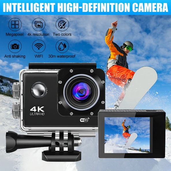 4K SPORTS ULTRA HD DV 30M Aksiyon Kamera - 3