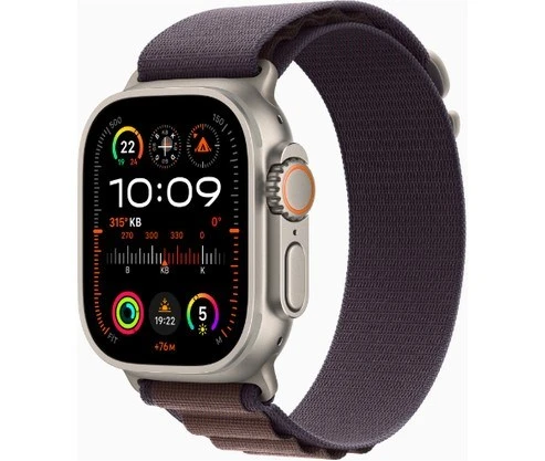 Watch Ultra 2 Gps + Cellular, 49MM Titanyum Kasa Indigo Alpine Loop - Large MREW3TU/A