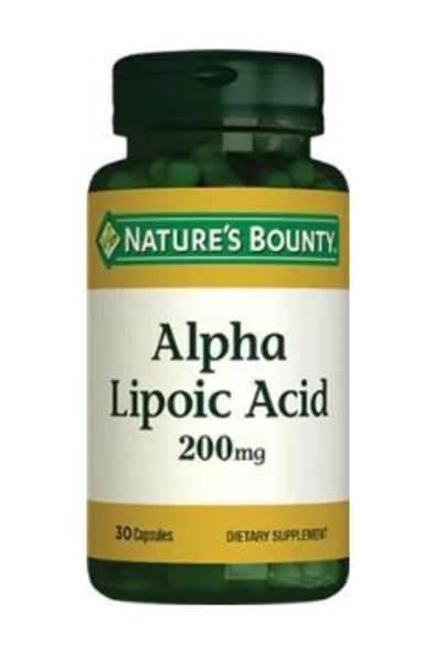 Natures Bounty Alpha Lipoic Acid 200 Mg 30 Kapsül ürün görseli
