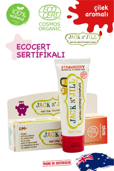 Jack N'Jill Doğal Diş Macunu Çilek 50 gr - 2