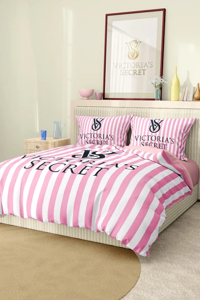 Nevresim Takımı Çift Kişilik Pamuklu Saten Kumaş 6 Parça 3D Dijital Baskı Duvet Cover Set Model No:124