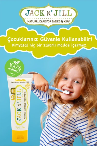 Jack N'Jill Jack N' Jill Doğal Diş Macunu Muz 50 gr - 3