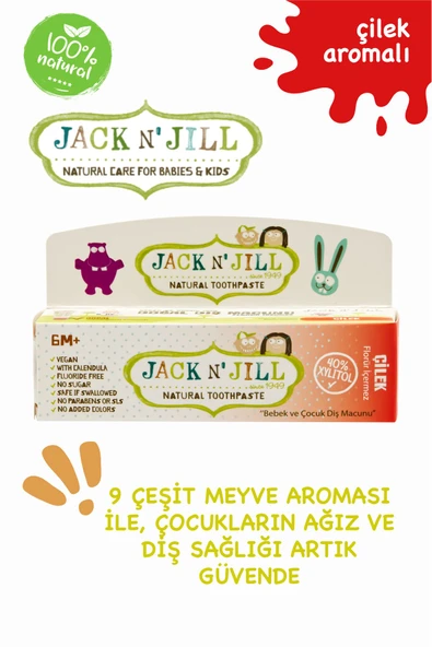 Jack N'Jill Doğal Diş Macunu Çilek 50 gr - 4