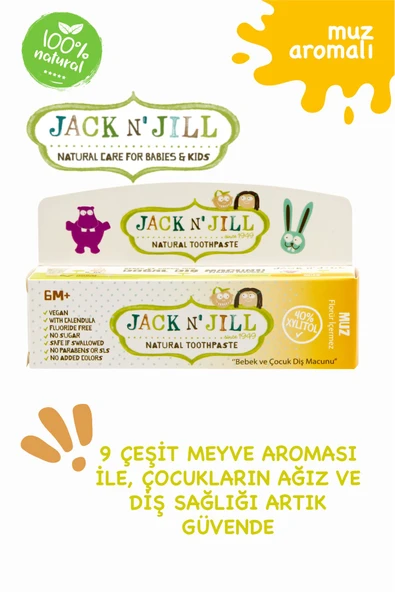 Jack N'Jill Jack N' Jill Doğal Diş Macunu Muz 50 gr - 4