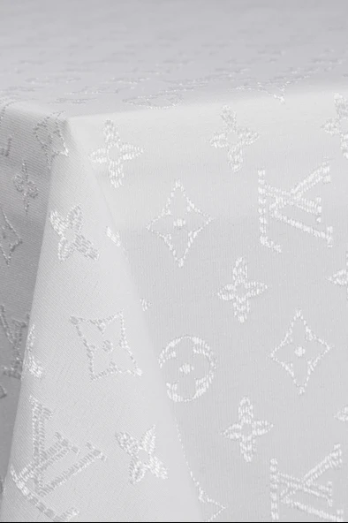 Louis Vuitton Masa Örtüsü 160*220 Cm "BRODE GÜPÜRLÜ" KDK İplik Özel Jakar Dokuma Dertsiz Leke Tutmaz Özel Kutulu - 8