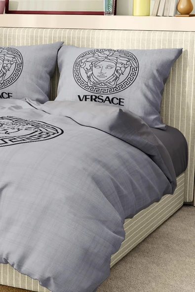 Nevresim Takımı Çift Kişilik Pamuklu Saten Kumaş 6 Parça 3D Dijital Baskı Duvet Cover Set Model No:107 - 3