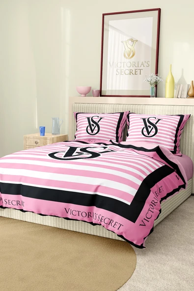 Marka Nevresim Takımı Çift Kişilik Pamuklu Saten Kumaş 6 Parça 3D Dijital Baskı Duvet Cover Set Model No:128