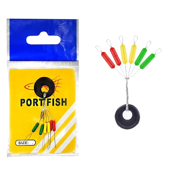 Portfish Renkli Sosis Stoper 6Lı Paket SS Beden ürün görseli