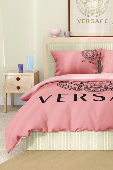 Marka Nevresim Takımı Çift Kişilik Pamuklu Saten Kumaş 6 Parça 3D Dijital Baskı Duvet Cover Set Model No:118 - 4