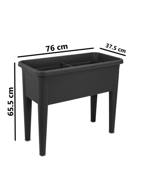 Omnipazar SO-AB03 Dekoratif Ayaklı Bahçe Yetiştirme Saksı 60 Litre No 3 - Resim 5