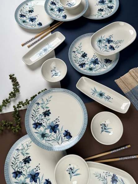 Tabak Evi Azur Kahvaltı Takımı 6 Kişilik 14 parça TVL14KHPRS1156 - 6