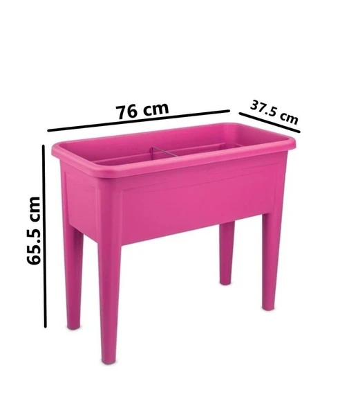 Omnipazar SO-AB03 Dekoratif Ayaklı Bahçe Yetiştirme Saksı 60 Litre No 3 - Resim 10