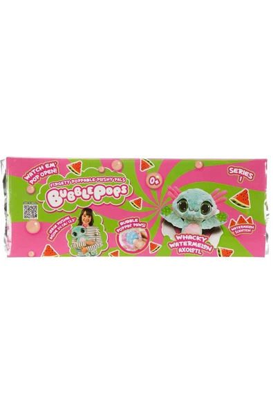 Bubble Pops Whacky Watermelon Axolotl: Kokusuyla Büyüleyen Şişme Peluş Aksolotl! - 3