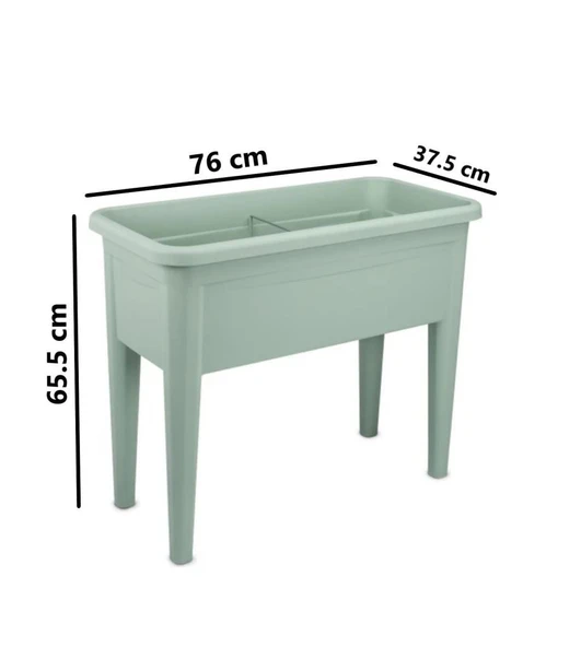 Omnipazar SO-AB03 Dekoratif Ayaklı Bahçe Yetiştirme Saksı 60 Litre No 3 - Resim 8