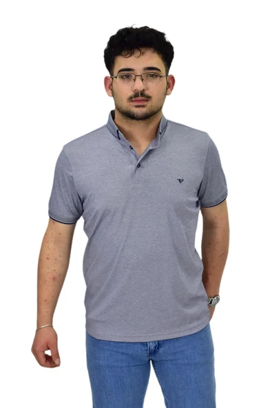 Erkek Polo Yaka Merserize Tişört 1000 BGL-ST04532 - Resim 7