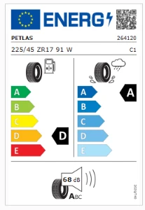 Petlas 225/45 R17 91W Prestige Sport Yaz Lastiği (Üretim Yılı: 2025) - 2