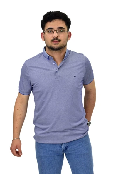 Erkek Polo Yaka Merserize Tişört 1000 BGL-ST04532 - Resim 5
