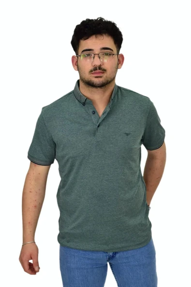 Erkek Polo Yaka Merserize Tişört 1000 BGL-ST04532 - Resim 3