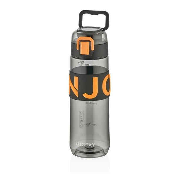 Shotay Enjoy Su Matarası Tritan Siyah 680Ml - 1