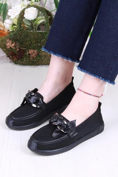 Fort 45-57 Toka Detaylı Rahat Hafif Triko Kadın Ayakkabı