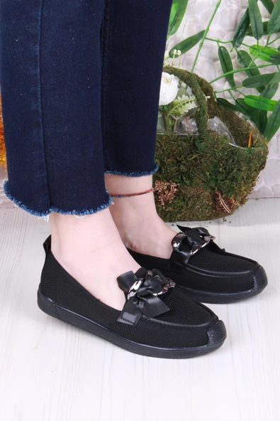 Fort 45-57 Toka Detaylı Rahat Hafif Triko Kadın Ayakkabı - 2