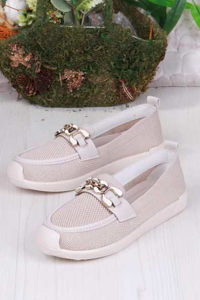 Fort 45-60 Toka Detaylı Rahat Hafif Triko Kadın Ayakkabı - Resim 9