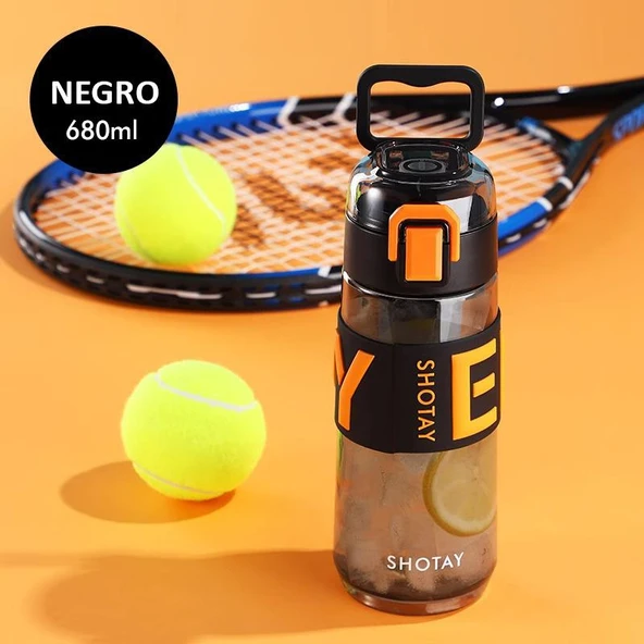 Shotay Enjoy Su Matarası Tritan Siyah 680Ml - 3