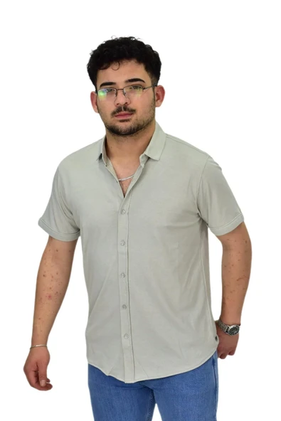 Erkek Gömlek Yaka Düğmeli Merserize Tişört 4680 BGL-ST04531 - Resim 8