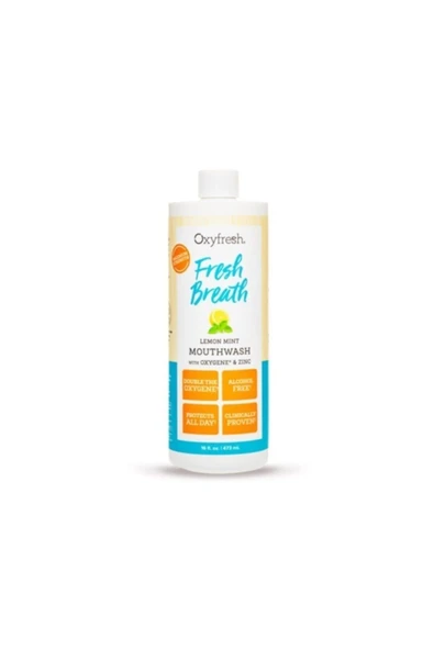 Oxyfresh Fresh Breath Florürsüz Nane Limon Ağız Bakım Suyu 473 ml