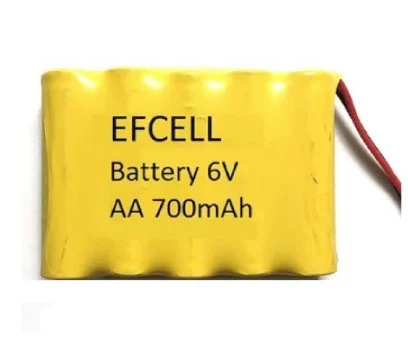 EFCELL EF-60700S  6 VOLT AA 700MAH 5Lİ SARJ EDİLEBİLİR OYUNCAK PİLİ (202105)