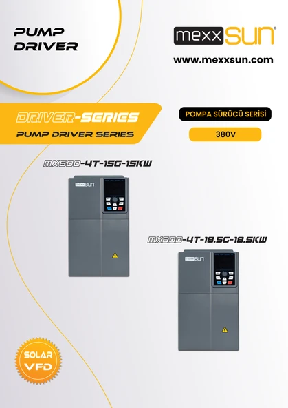 Mexxsun 25Hp (18,5 kW) Solar Pompa Sürücüsü (Trifaze) - Resim 5