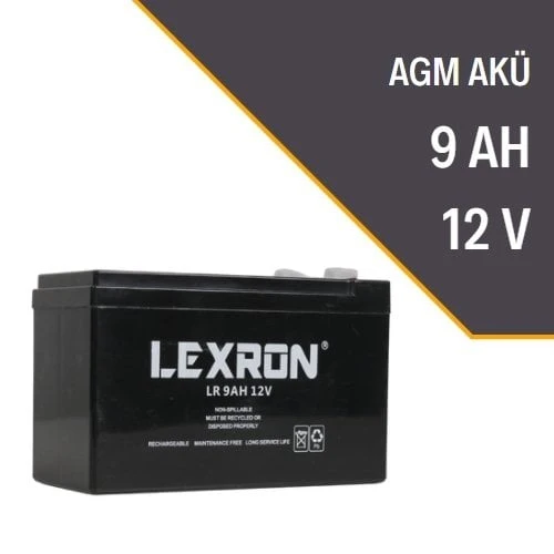 LEXRON 9AH-12V KURU TİP AKÜ LXR9 - 4
