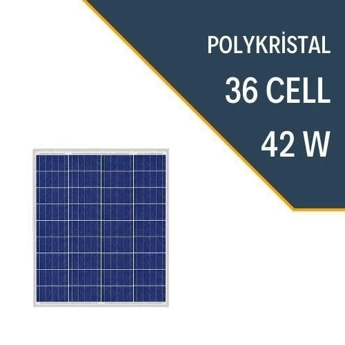 LEXRON 42W POLYKRİSTAL GÜNEŞ PANELİ SP42P ürün görseli 1