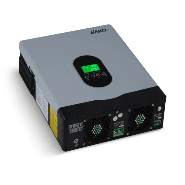 Sako E-SUN 1.6kW / 12V Tam Sinüs Akıllı İnverter Voc 30-400 VDC - Resim 4