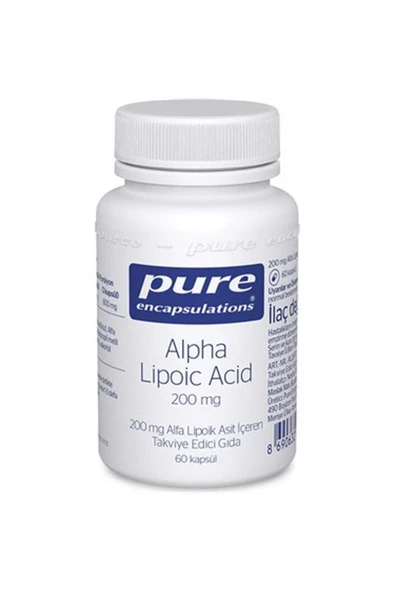 Pure Encapsulations Alpha Lipoic Acid 200 Mg 60 Kapsül - Resim 3