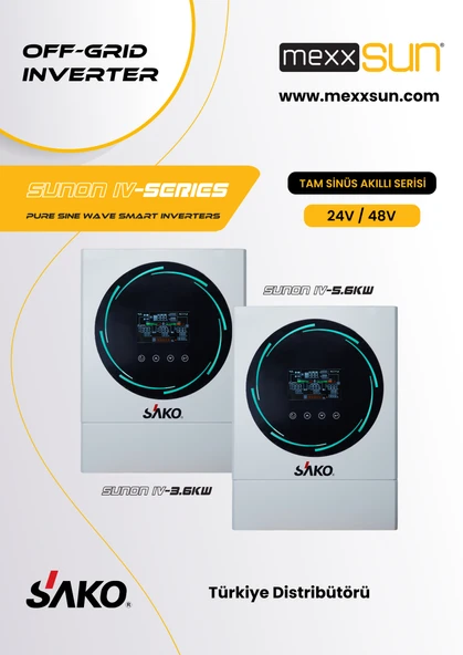 Sunon IV 3.6kW 24V (450VDC) Tam Sinüs Akıllı İnverter - 4