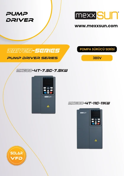 Mexxsun 15Hp (11 kW) Solar Pompa Sürücüsü (Trifaze) - Resim 5